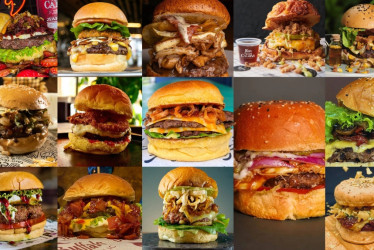 Las hamburguesas participantes de Manizales en esta nueva edición del Burger Máster. 