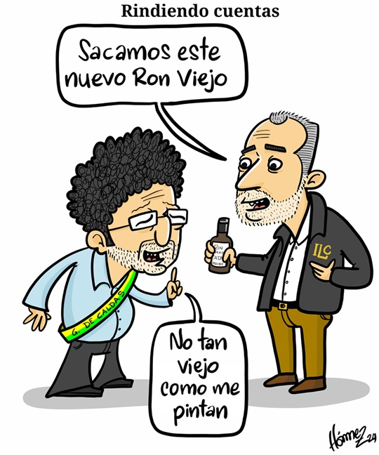 Caricatura 14 de diciembre del 2024: Gobernación de Caldas, rindiendo cuentas