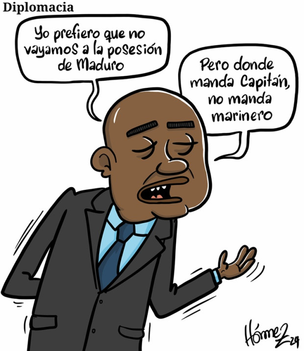 Caricatura 31 de diciembre del 2024: Diplomacia colombiana en la posesión presidencial de Venezuela