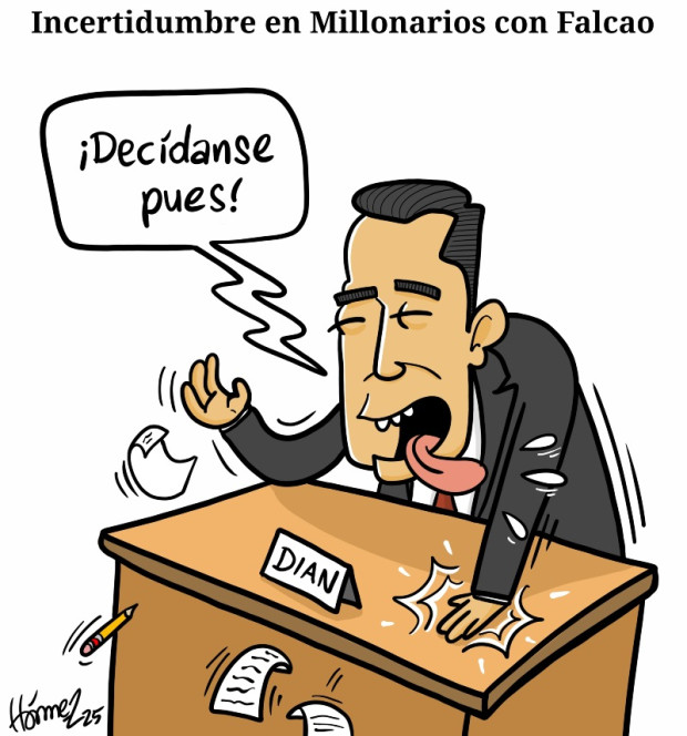 Caricatura 24 de enero del 2025: Incertidumbre en Millonarios con Falcao