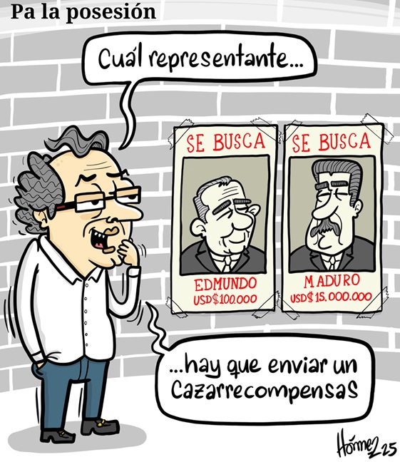 Caricatura 3 de enero del 2024: Colombia, para la posesión presidencial en Venezuela