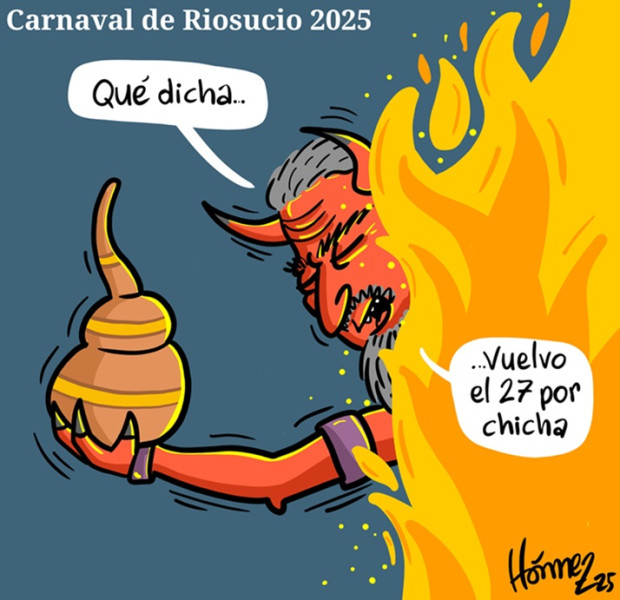 Caricatura 10 de enero del 2025: Carnaval de Riosucio 2025