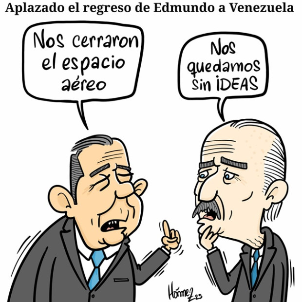 Caricatura 11 de enero del 2025: aplazado el regreso de Edmundo a Venezuela