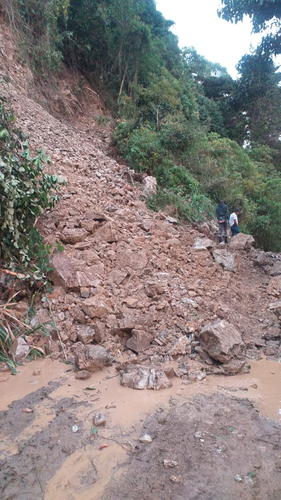 Derrumbe zona rural de Salamina