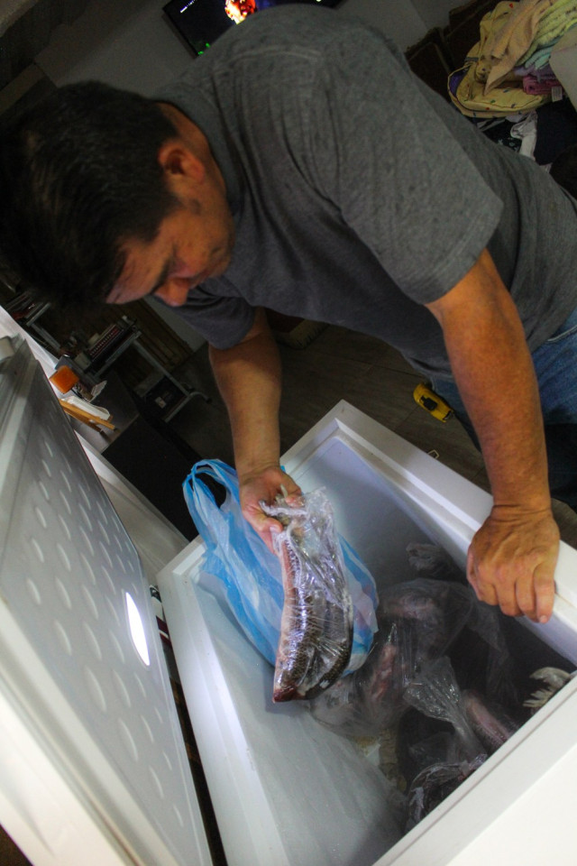 En el refrigerador siempre están listos los pescados para la venta