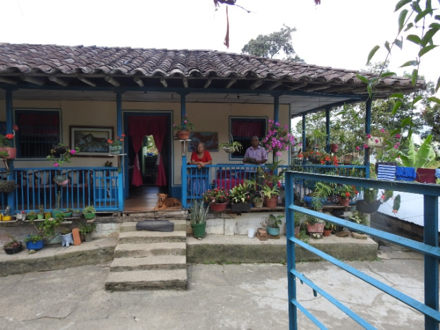 La vivienda de la familia en la vereda El Rosario.