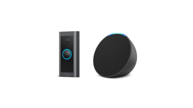  Ring Video Doorbell con parlante Echo Pop