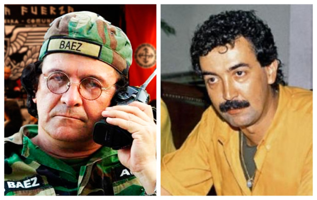 Iván Roberto Duque, alias Ernesto Báez, exjefe paramilitar nacido en Aguadas (Caldas), y Bernardo Jaramillo Ossa, asesinado candidato presidencial manizaleño de la Unión Patriótica.