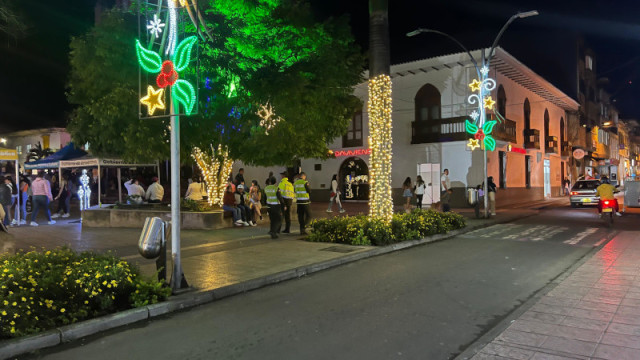 Luces de Navidad en Anserma