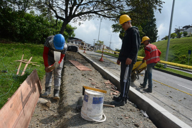 Las obras conectan al barrio con el puente peatonal de la vía Panamericana