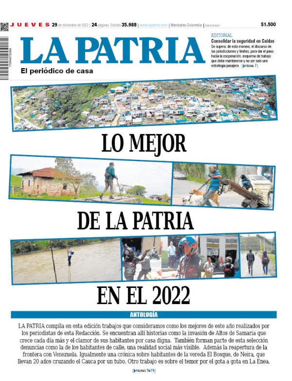 Portada 29 de diciembre del 2022