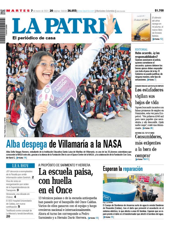 Portada 7 de marzo del 2023