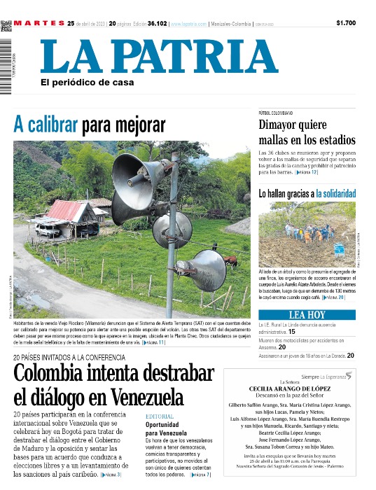 Portada 25 de abril del 2023