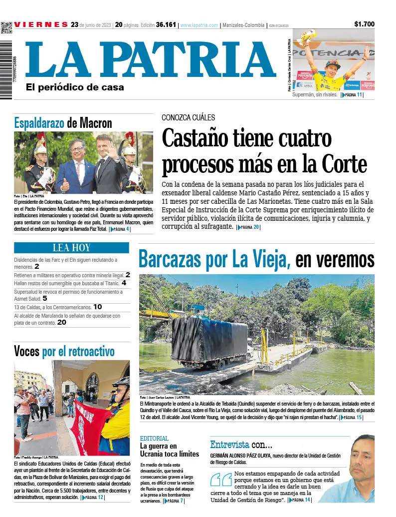 Portada 23 de junio del 2023