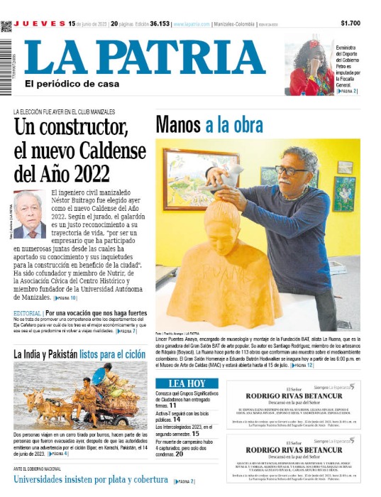 Portada 15 de junio del 2023