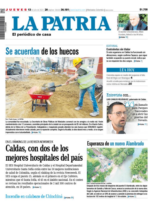 Portada 13 de julio del 2023