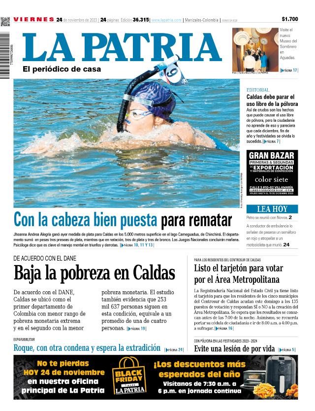 Portada 24 de noviembre del 2023