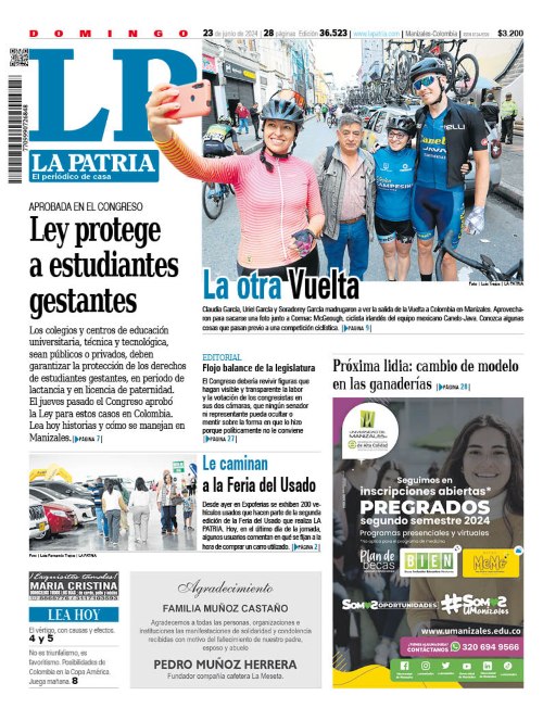 Portada 23 de junio del 2024