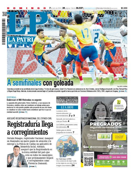 Portada 7 de julio del 2024