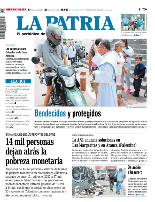 Portada 17 de julio del 2024