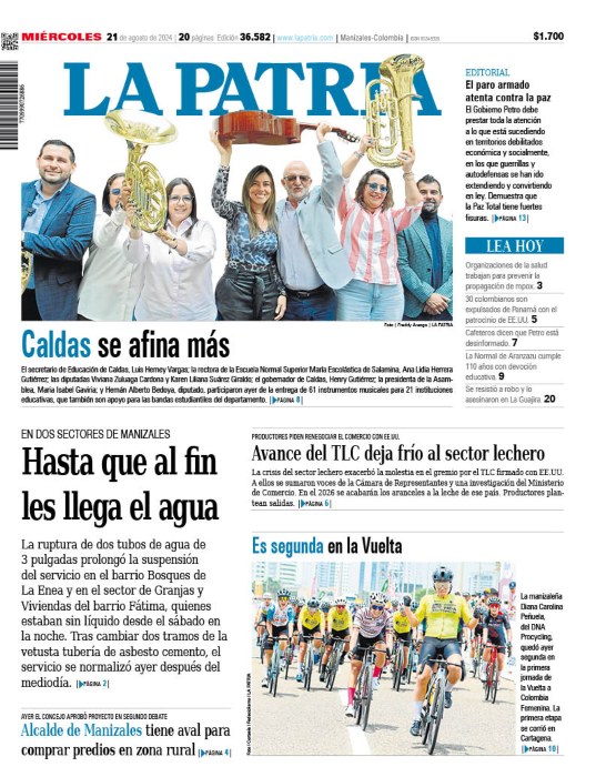 Portada 21 de agosto del 2024