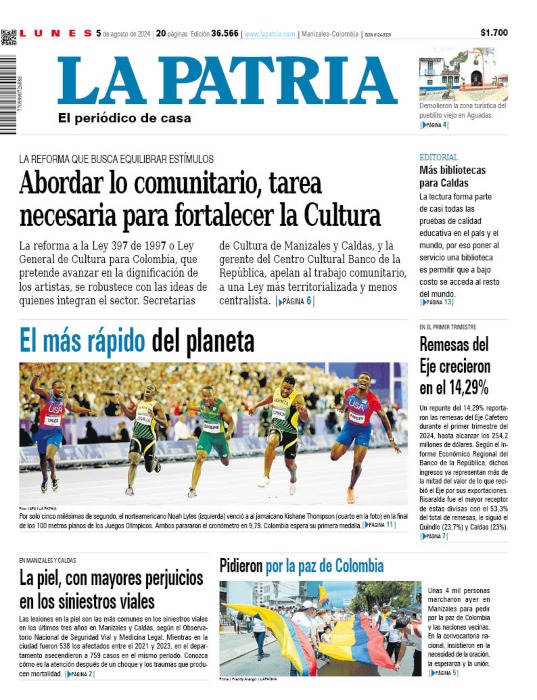 Portada 5 de agosto del 2024