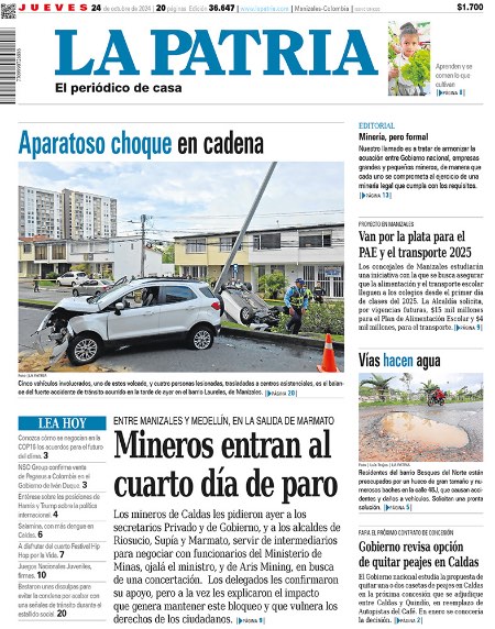 Portada 24 de octubre del 2024