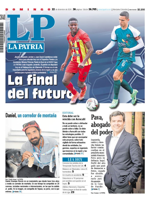 Portada 22 de diciembre del 2024