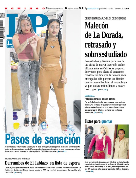 Portada 29 de diciembre del 2024