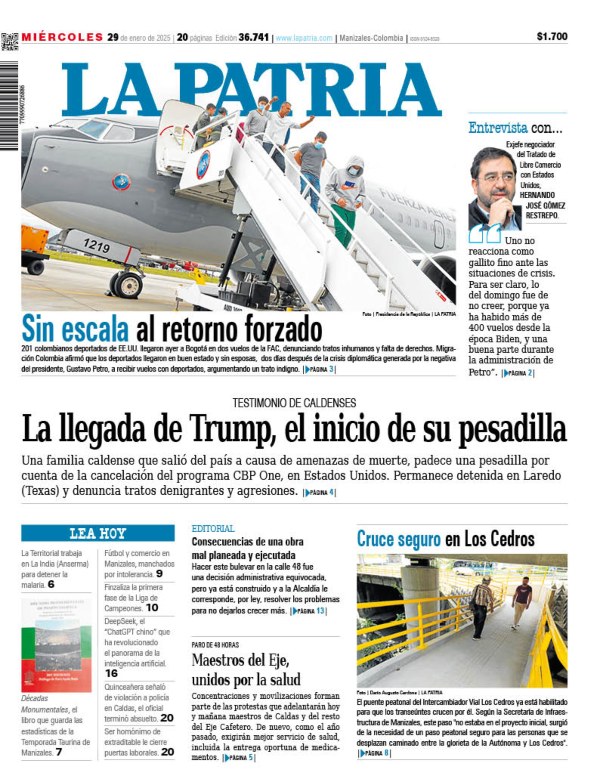 Portada 29 de enero del 2025