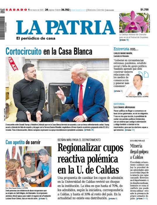 Portada 1 de marzo del 2025