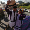 Bailes y alegría durante la toma de la Gobernación de Caldas a Gallinazo. 