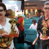 Adriana Marcela Gómez Montes y Juan José Cárdenas Gómez, ganadores del Congo de Oro 2023. 