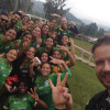 El equipo de la Selección Caldas que ganó su primer partido en el Zonal Nacional Sub-17 de Fútbol Femenino que se disputa en Pereira.