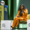 Fatma Samoura durante el panel 'World Football Summit' 2023 en Sevilla (España).