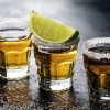 Foto gratuita tasty bebida de alcohol tequila cocktail con lima y sal sobre fondo oscuro