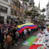 Plantón en la carrera 23 de Manizales, al frente del Palacio de Justicia, para exigir el nombramiento de la nueva fiscal General de la Nación.