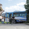 Sitio del accidente en el barrio Bengala de Manizales.