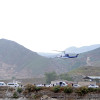 El helicóptero que transportaba al presidente de Irán, Ebrahim Raisí, visto ayer en el momento del despegue cerca de la frontera entre Irán y Azerbaiyán.