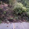 Este es el derrumbe en el sector Rúngano, en Pácora, que tiene cerrada la vía.