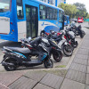 Filas de motos llegan desde las 8:00 a.m.