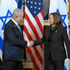 Foto | EFE | LA PATRIA  Kamala Harris recibió ayer al primer ministro israelí, Benjamín Netanyahu.