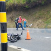 El motociclista murió cerca de San Peregrino, tras chocar en su vehículo.