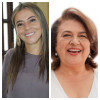 Karen Suárez y María Constanza Montoya, integrantes del Centro Democrático. 