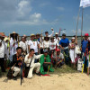 Indígenas que navegaron por el río Magdalena hasta Puerto Mocho en Barranquilla