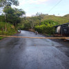 Protestantes en la vereda Santa Bárbara, de Samaná (Caldas), cerraron el paso para protestar contra el Consorcio Eleín Samaná