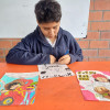 Miguel Ángel Arévalo Rendón, a sus 12 años este estudiante ha encontrado en los Comics una manera de comunicarse con el mundo. Miguel demuestra una gran capacidad artística con el dibujo.