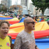 Fotos I Freddy Arango I LA PATRIA  Desde El Cable, por la avenida Santander, hasta la Plaza de Bolívar marcharon ayer en Manizales quienes se oponen la Gobierno del presidente, Gustavo Petro. 