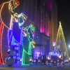 El alumbrado navideño en La Merced.