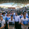 Mauricio Lizcano, saliente ministro de las TIC, entregó esta semana computadores en Casanare. 